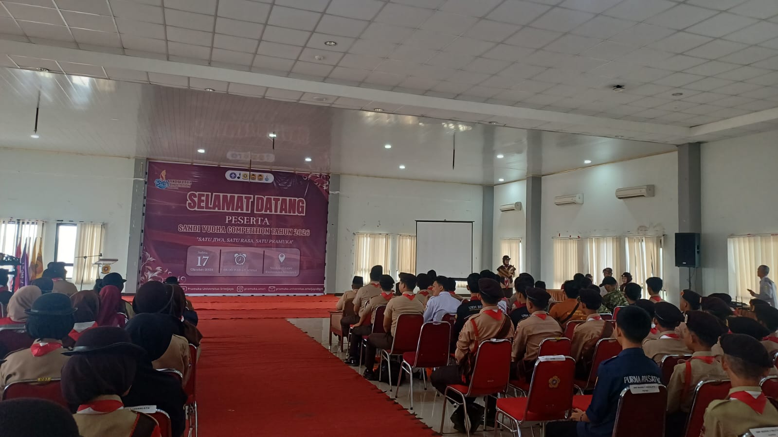 Pramuka MTsN 2 Ogan Ilir Ikuti Sandy Yudha Competition di Universitas Sriwijaya
